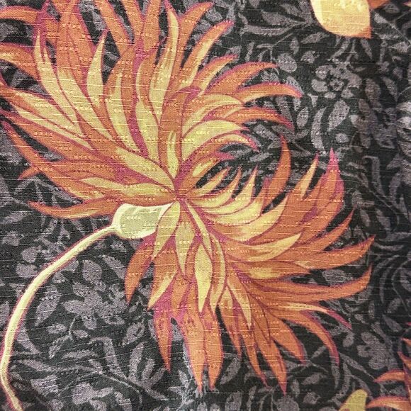 Island Republic Men's Black Floral Silk Blend Hawaiian Short Sleeve Shirt L 0598 - Picture 7 of 7